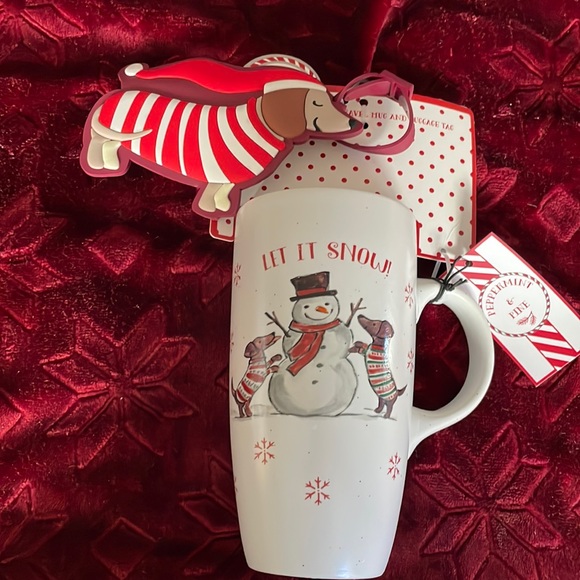 peppermint and pine Other - Large dachshund mug with dachshund luggage tag.